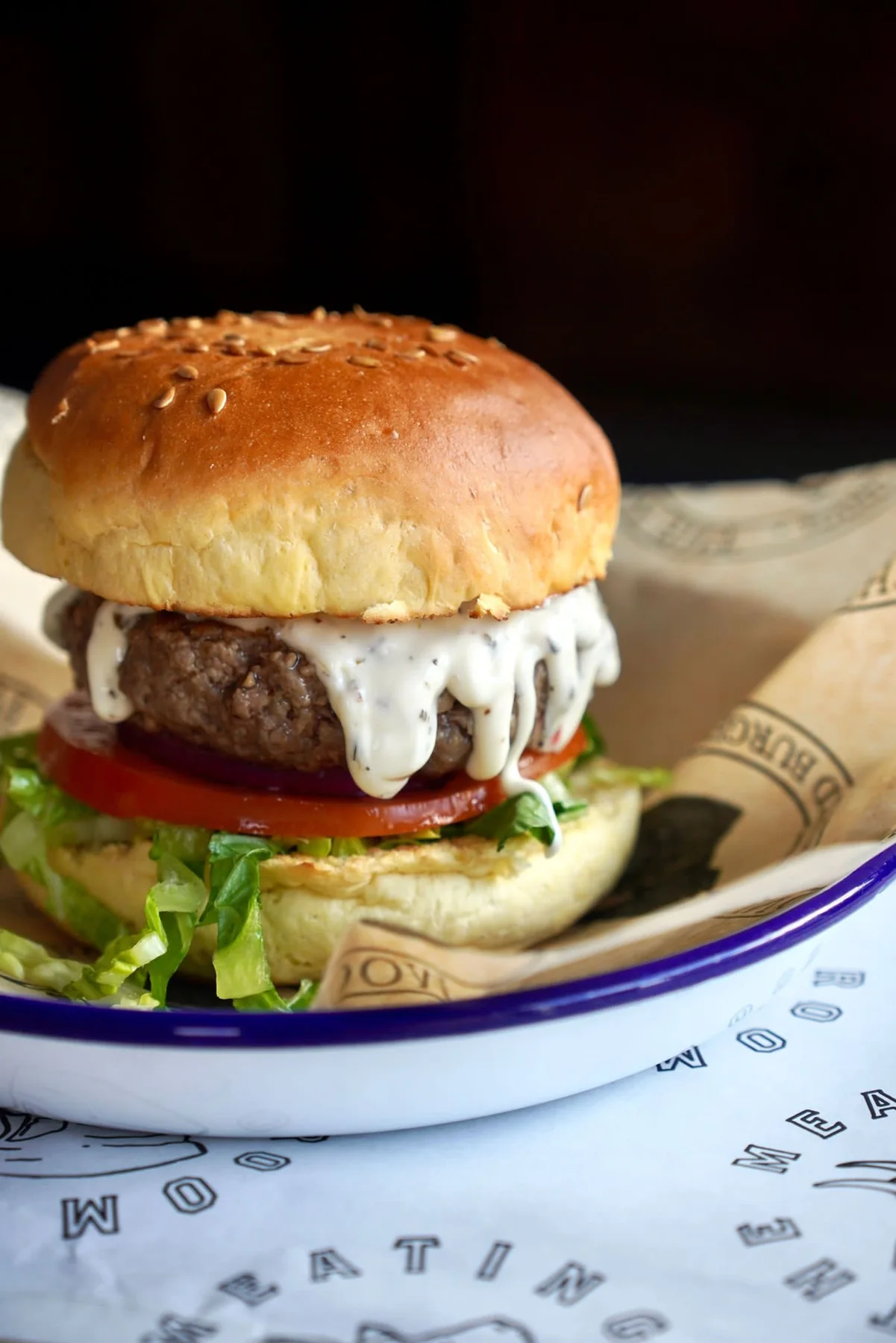 The Meating Room burger photography